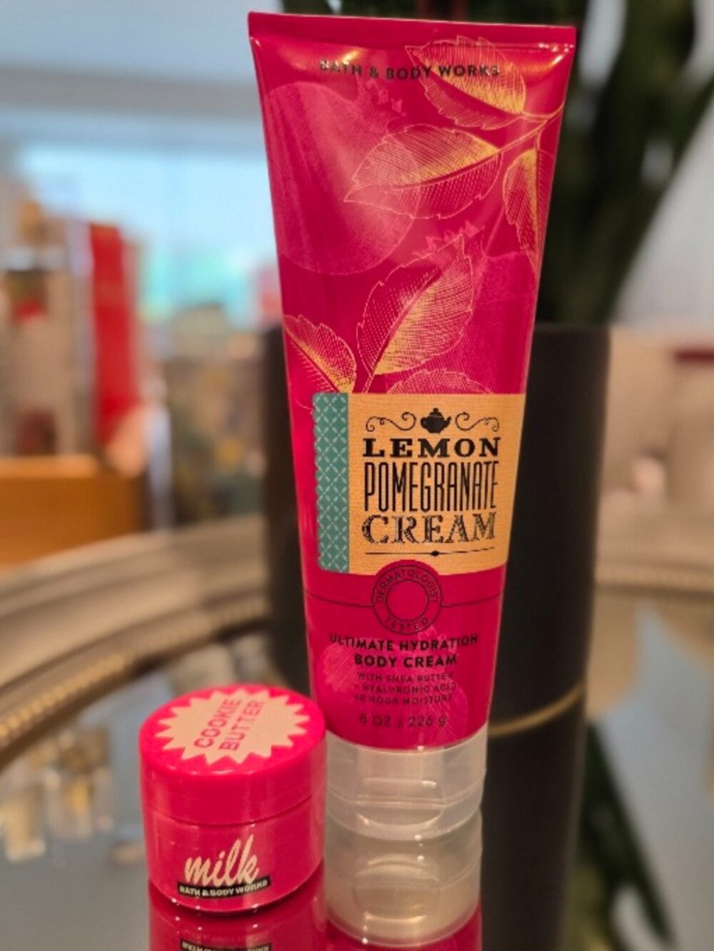 Bath & Body Works - Lemon Pomegranate Body Cream + Bundle Item